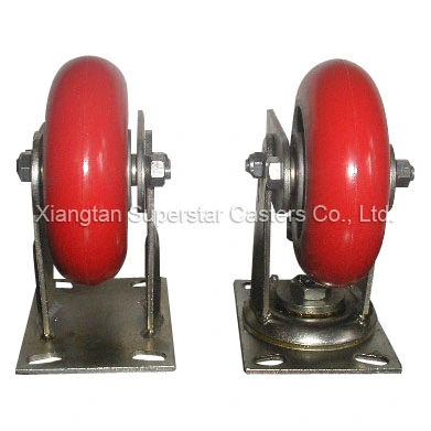 5&quot; 6&quot; 8&quot; Manufacturer Shock Absorbing PU/Nylon/Rubber Caster