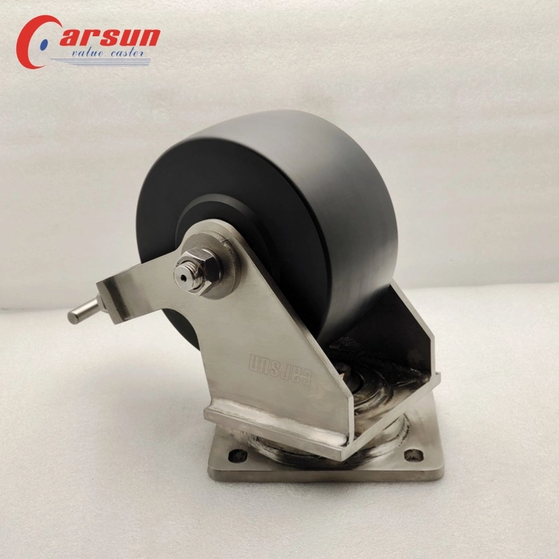 Stainless Steel Castors 3/4/5/6/8inch Industrial Caster Wheels with Rust Prevention and Corrosion Resistance