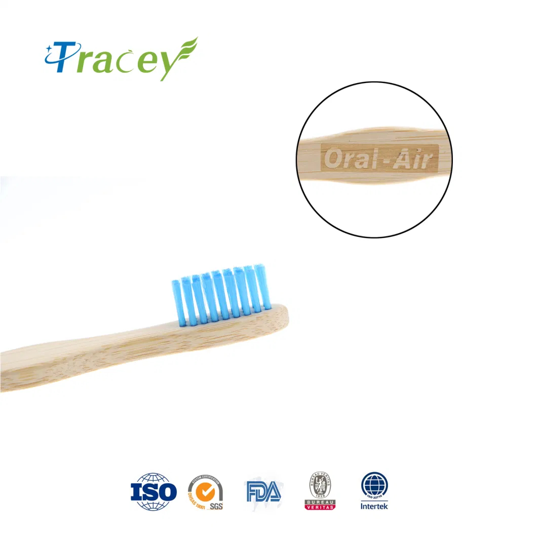 2021 Natural Soft Castor Oil Bristle Biodegradable Wooden Bamboo Toothbrush 4 Sets Packed Amazon Hot Selling New Arrivals