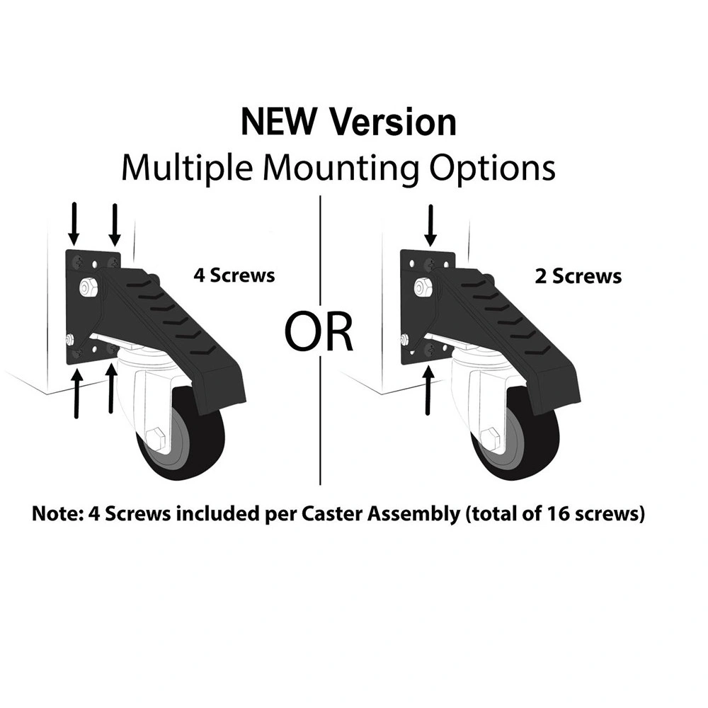 4PCS Upgrade Heavy Duty Workbench Caster Kit 660lbs Woodworking Table Wheel Set