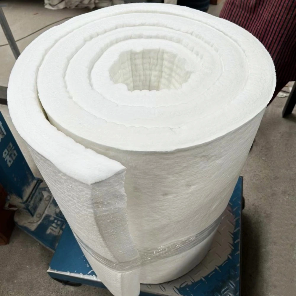 China Building Insulation Material 1425 1600 1650 Ceramic Fiber Product Thermal Insulation Refractory Blanket Felt Material Heat Protection Ceramic Wool Price