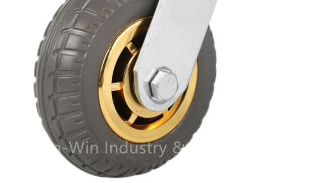 Heavy Duty Caster Solid Rubber Tire Trolley Wheel Anti-Skid Furniture Castor Industrial Caster