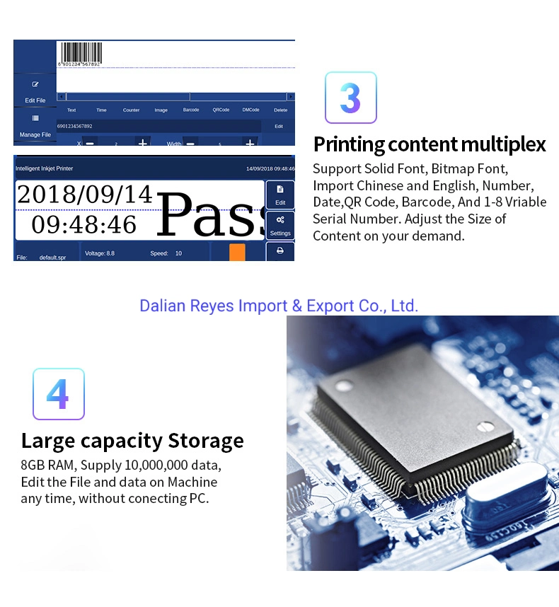 Code Inkjet Printer Batch Coding Machine Hot Sale Manufacturer Supply Industrial Automatic Thermal Bar Hot Product 2021 Electric