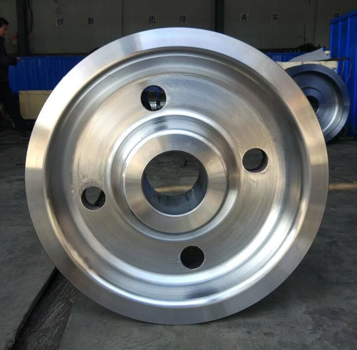 Customized Heavy Duty Portal Gantry Crane Wheel Industrial Trolley Electric Driven Rail Forged Wheels