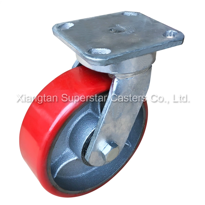 10&quot; Manufacturer Swivel Super Heavy Duty Polyurethane Industrial Caster Wheel