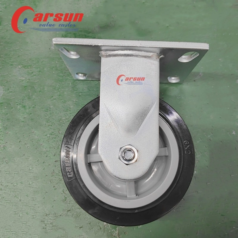 Ultra Heavy Industrial Casters 6 Inch Modified Nylon Wheel Rigid Casters