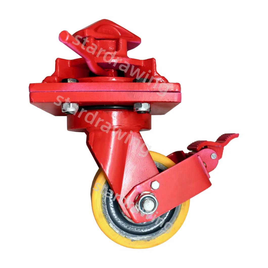 Stardrawing 6 8 10 Inch ISO Shipping Container Caster Wheels with Brake