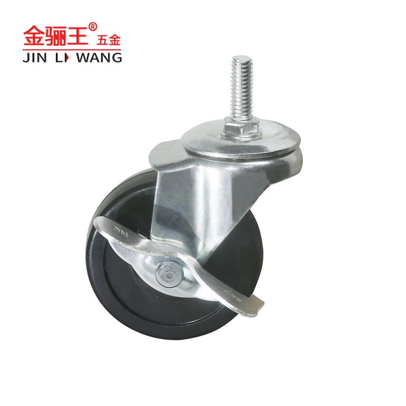 Custom Wholesale 2.5 3 4 5inch Rubber Casters Wheels Furniture Heavy Duty Casters Swivel Wheel Caster with Brake Industrial Rotating Wheel Castor for Trolley