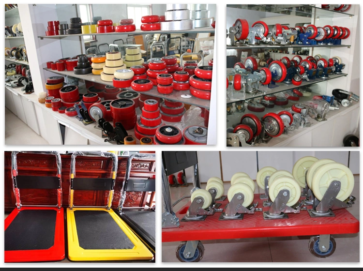 Heavy Duty Polyurethane Swivel Industrial Rubber Caster Trolley Cart Wheels