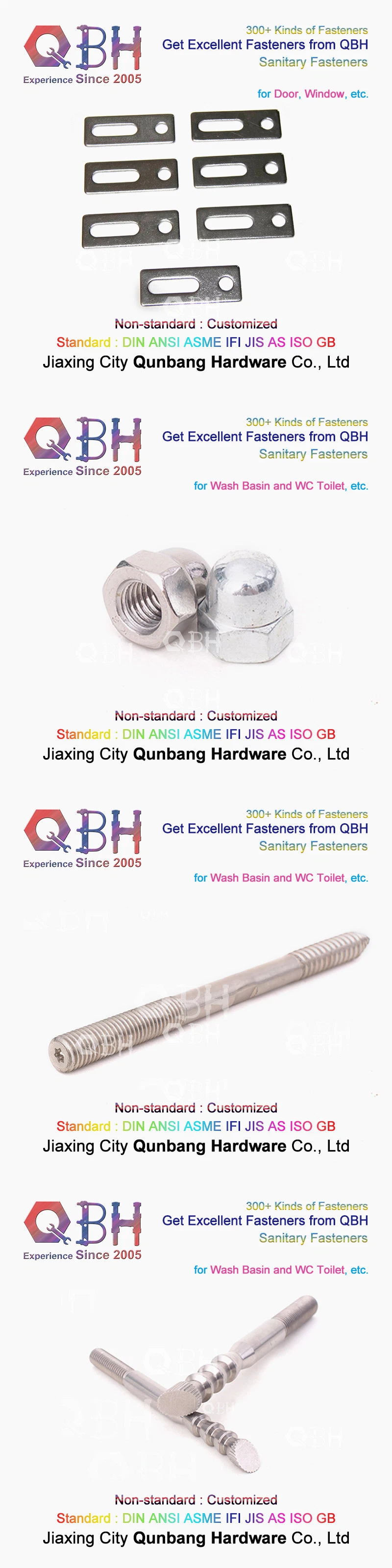 Qbh 15+ Years 300+ Furniture Industrial Steel Structure Construction Bridge Railway Ship Solar Panel Building Material Boat Automotive Auto Fastener Hardware