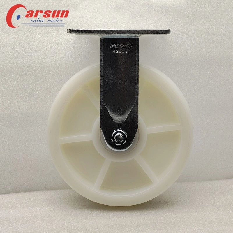 Ultra Heavy Industrial Casters 6 Inch Modified Nylon Wheel Rigid Casters