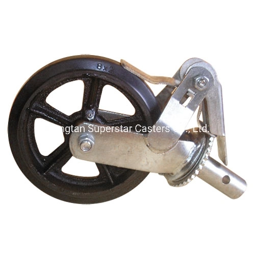 6&quot; 8&quot; Rubber /PU /Steel Industrial Strength Scaffold Caster with Locking Brake