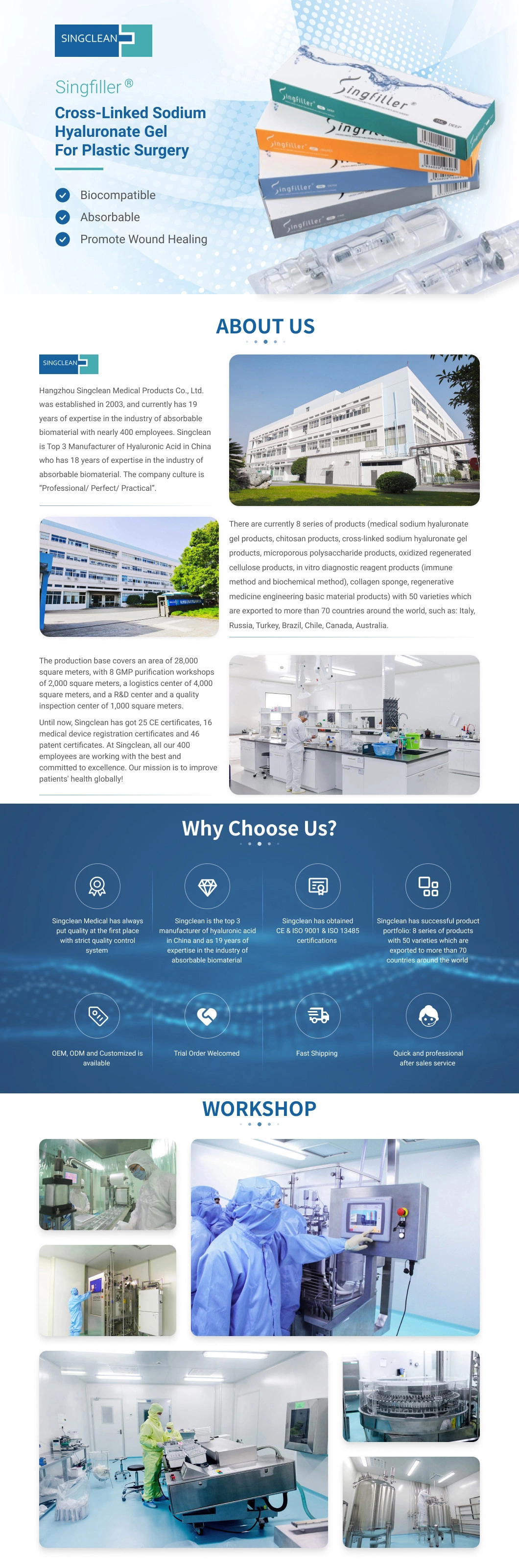 CE Viscoelastic Sodium Hyaluronate Manufacture Supply