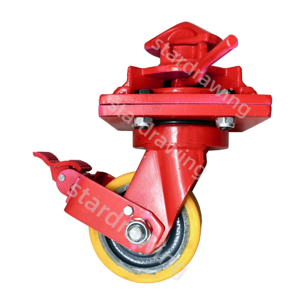 Stardrawing 6 8 10 Inch ISO Shipping Container Caster Wheels with Brake