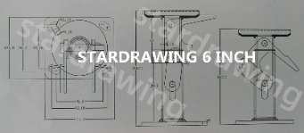 Stardrawing Anti Rust 304 Stainless Steel Floor Lock Castor Wheel