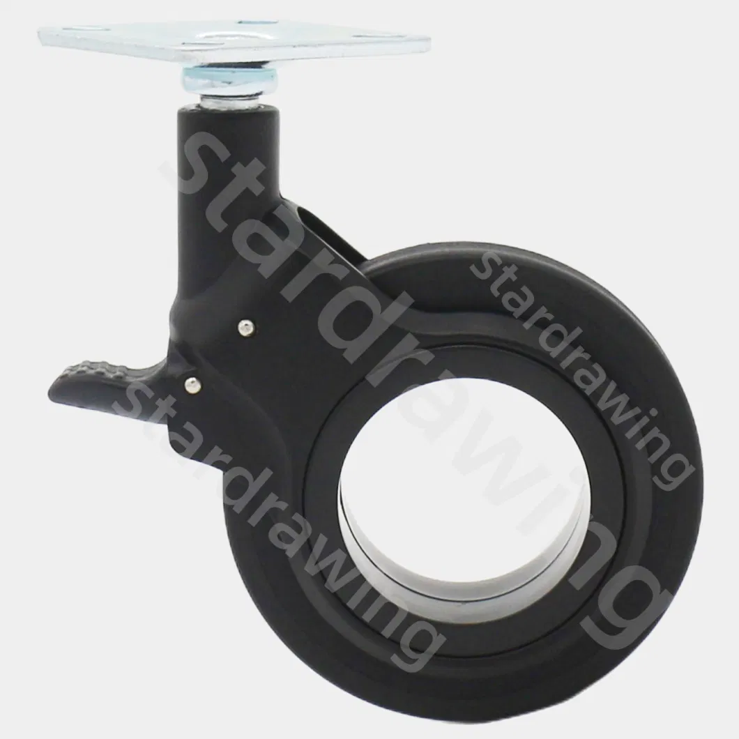 Stardrawing 75mm Black Office Chair Replacement Caster Wheels