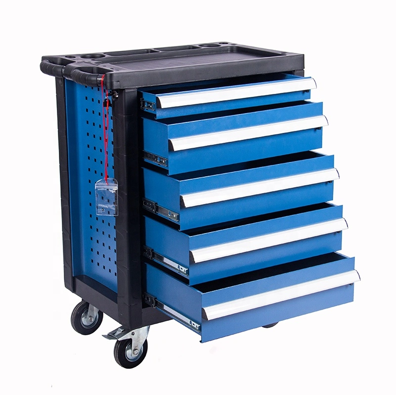 Heavy Duty 4 Wheels 3-Tier Service Mobile Industrial Utility Tool Carts Two Shelf Tooling Service Cart Storage Trolley