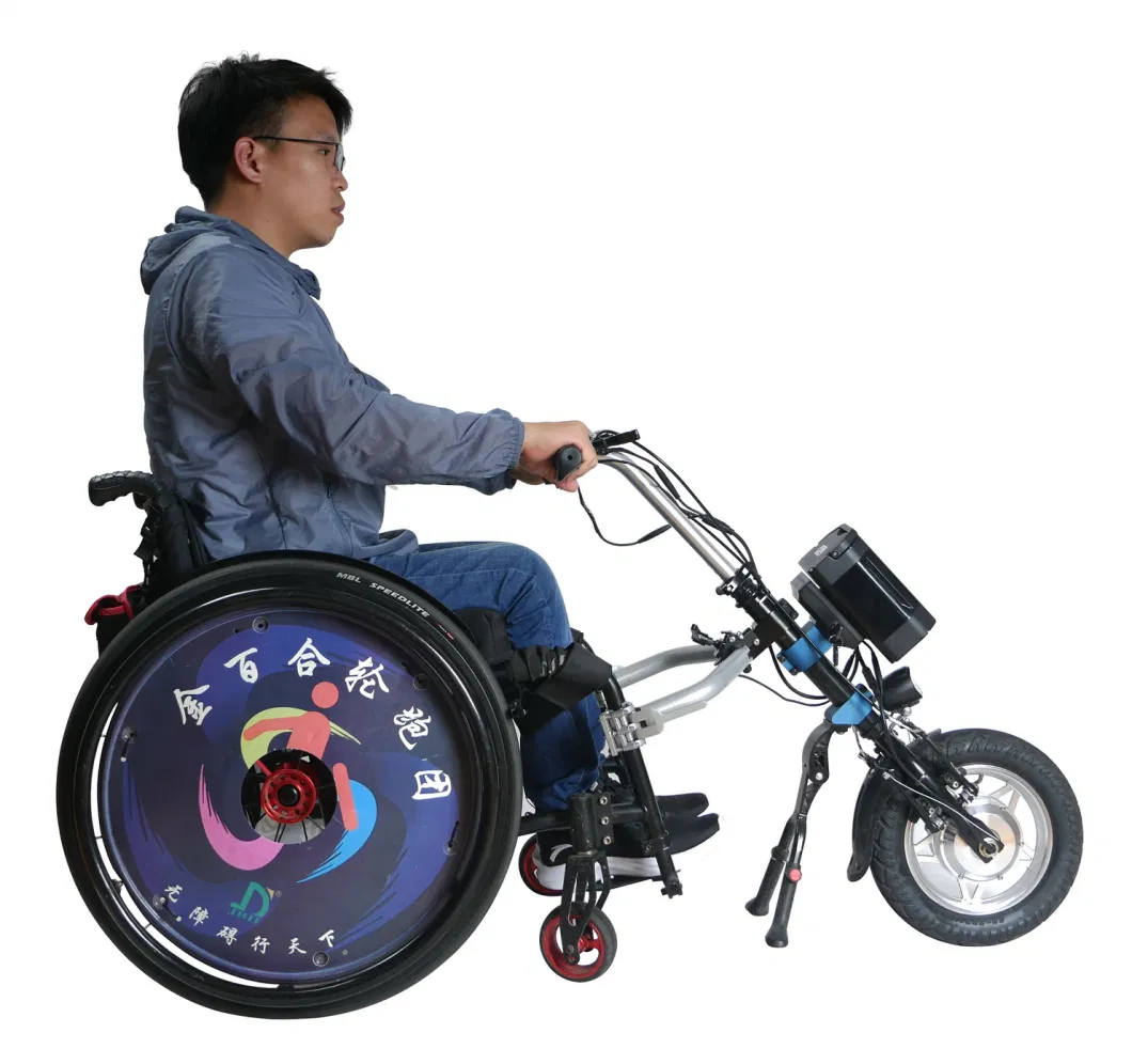 2021 Best Manual Wheelchair Accessory Front One Wheel Electric Handcycle