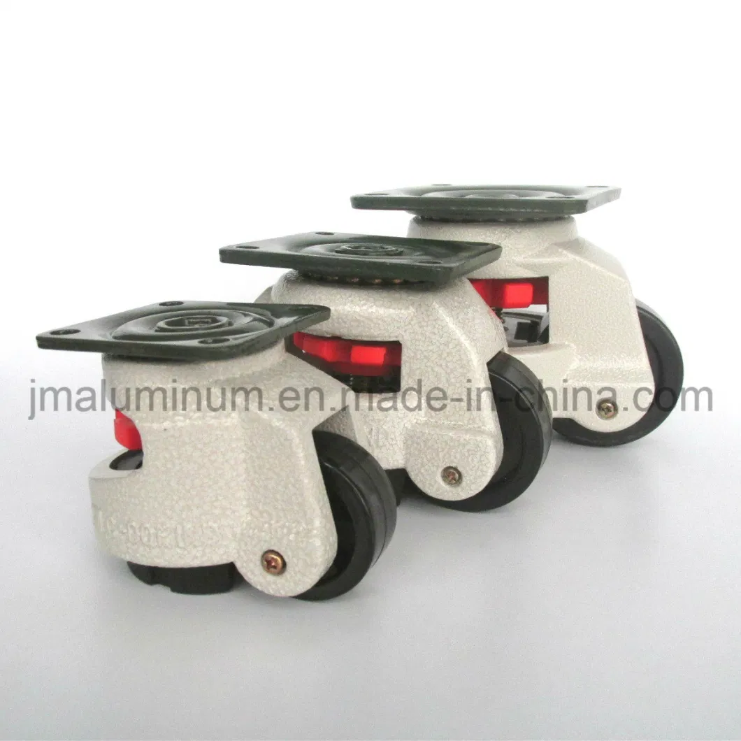 Aluminum Support Footmaster Caster Wheels Gd-40f for Equipment Machine