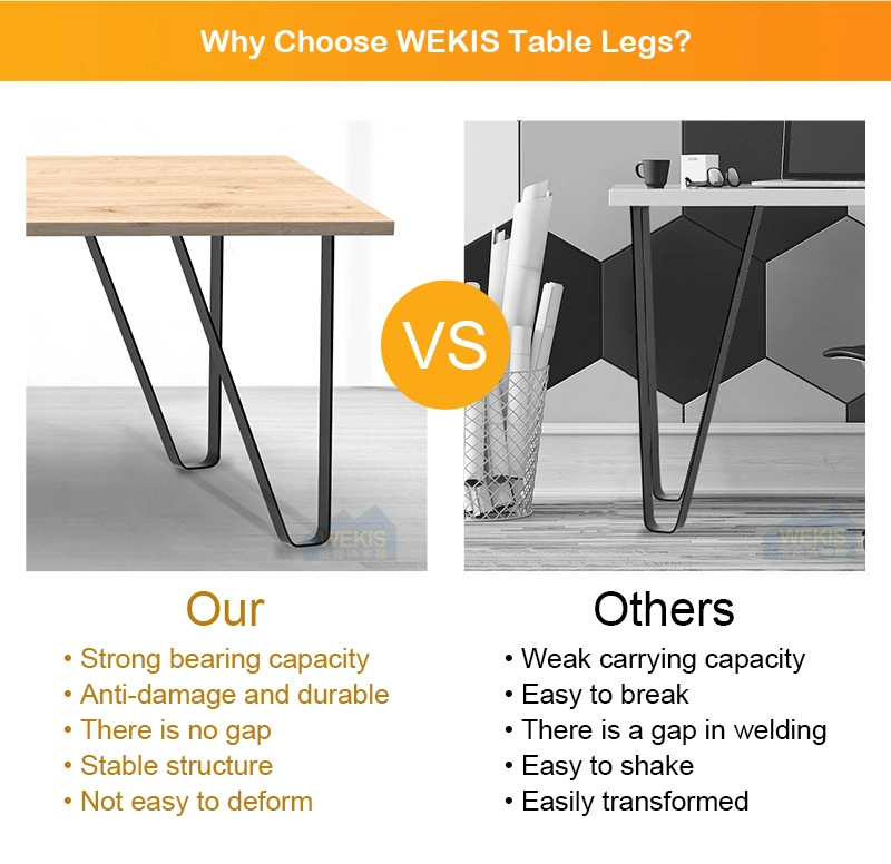 Office Industrial Metal Black Table Legs Dining Table Legs Furniture Hardwares