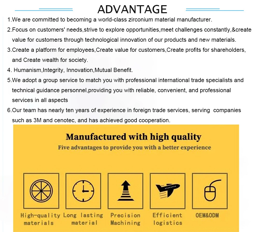 Factory Supply Ytrrium Stablized Zirconia 8y White Powder Industrial Ceramic Products