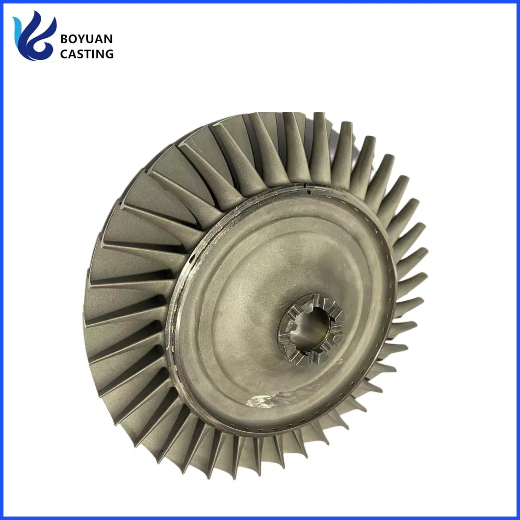 Nickel Based Alloy Precision Lost Wax Investment Vacuum Casting Turbine Wheel Used for Turbojet Diesel Engine Spare Parts