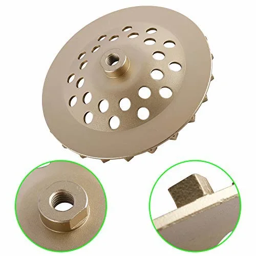 6/8/9/18/19 Inch Yellow DIP Treated Rigid Full Sisal Buffing Wheel, 1/2 Inch Arbor Hole, for Cut Buffing Steel, Stainless Steel