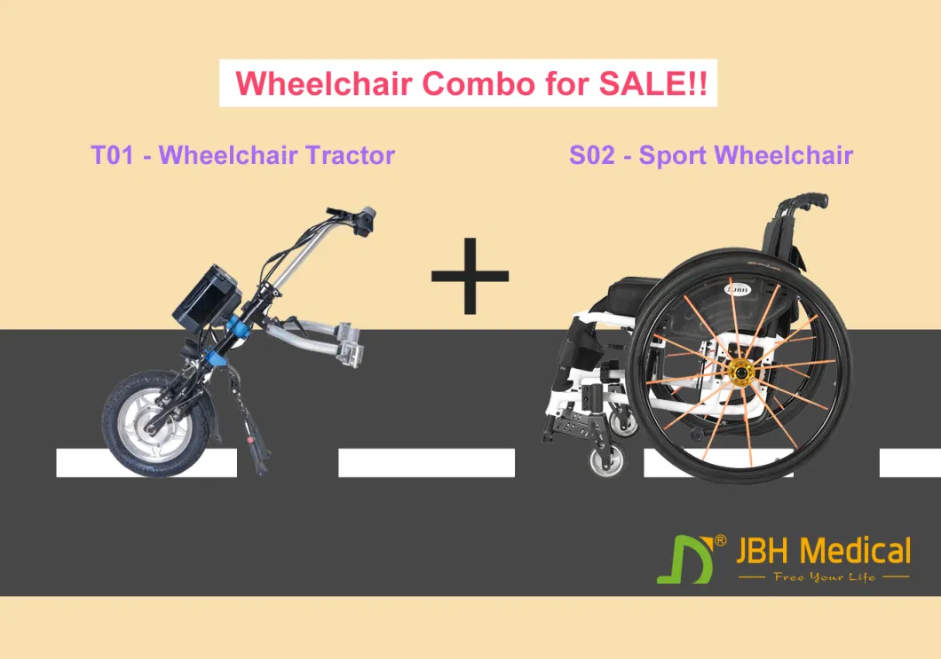2021 Best Manual Wheelchair Accessory Front One Wheel Electric Handcycle