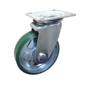 Good Quality Heavy Duty Industrial Low Noise Platform Truck/Stock Cart PU 6&quot; Swivel Caster Wheel (ISO)