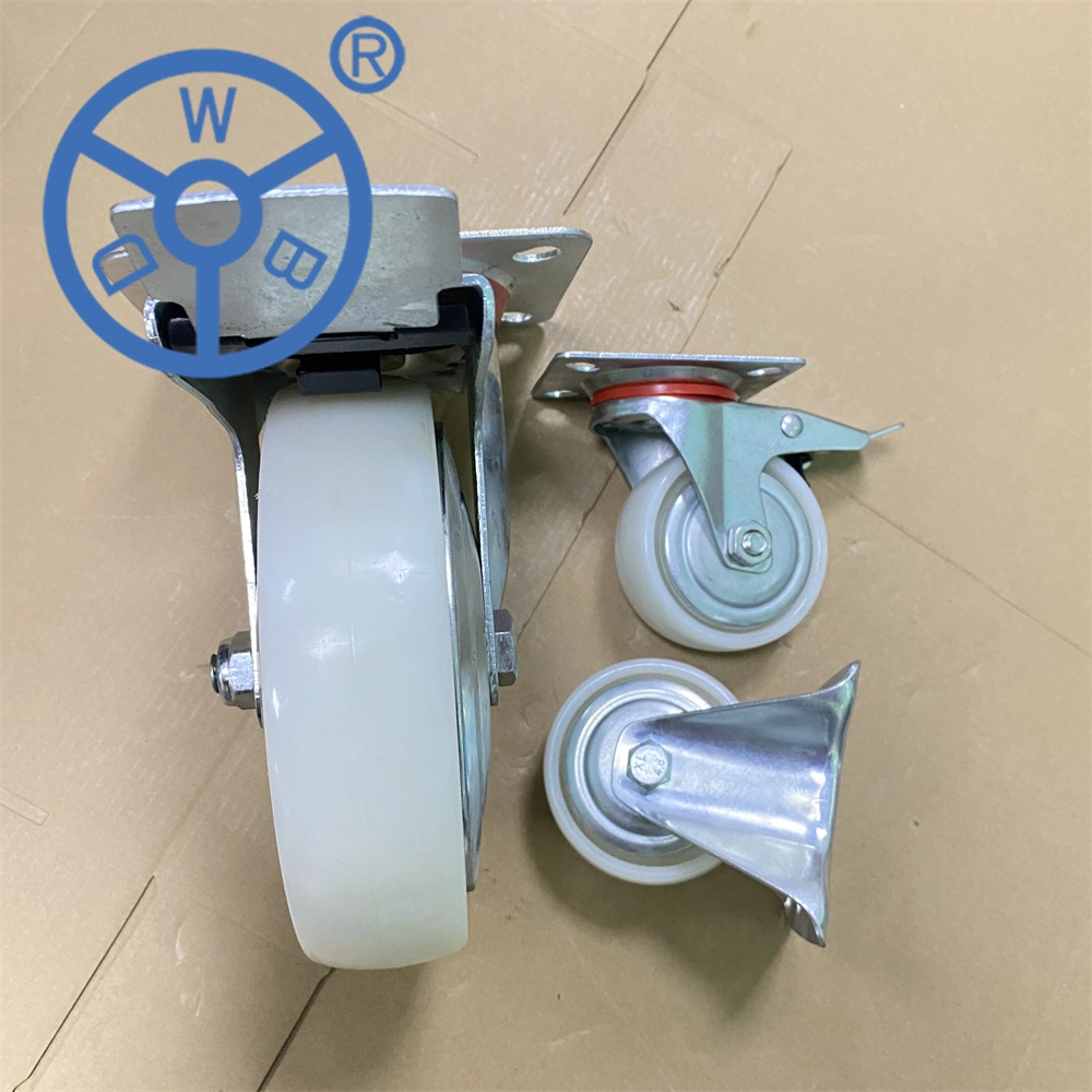 Wbd Manufacturer 5 Inch Cart Plastic Industrial Casters Wheels