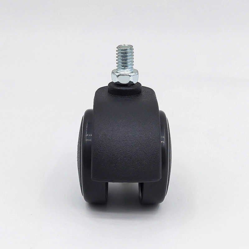 Furniture Twin Wheel Industrial Non Brake Caster Wheel Small Plastic Desk Swivel Chair Casters