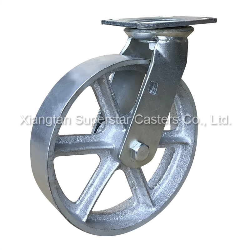 Industrial Semi-Steel Heavy Duty Caster Wheel 100mm 125mm 150mm 200mm