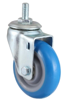 Middle-Duty 1.5/2/ 2.5/3 Inch Fixed Caster Wheel PVC Small Industrial Wheels