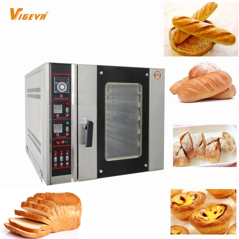 Commercial Industrial Bakery Equipment Supplies Electric Good Quality Stainless Steel Table Top Bakery Gas Oven 1 Deck 2 Trays Electric Bread Pizza Baking Oven