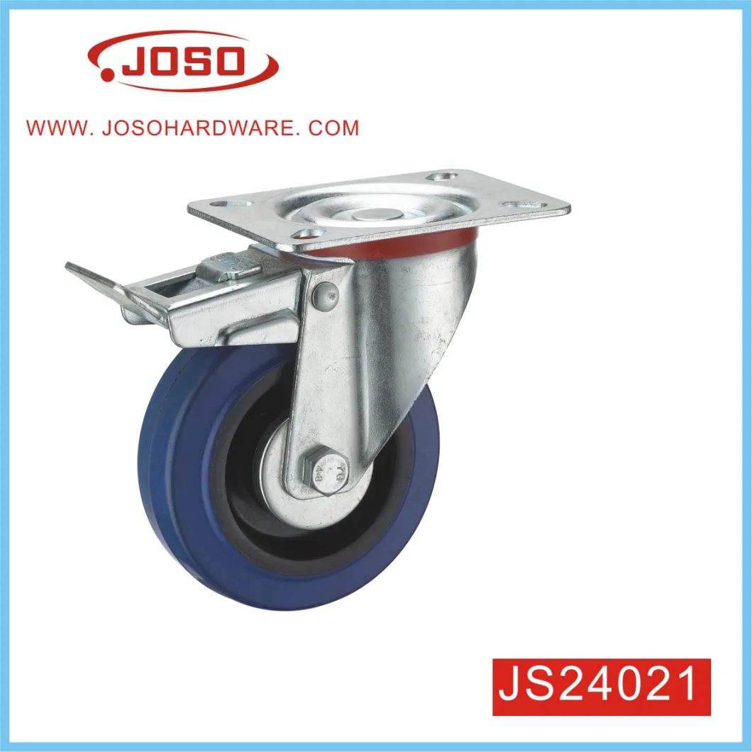 Blue Rubber Caster Wheel for Stock Cabinet