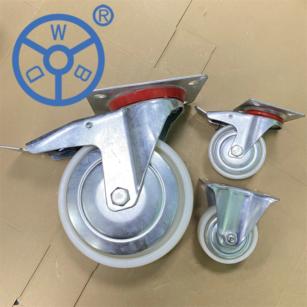 Wbd Manufacturer 5 Inch Cart Plastic Industrial Casters Wheels