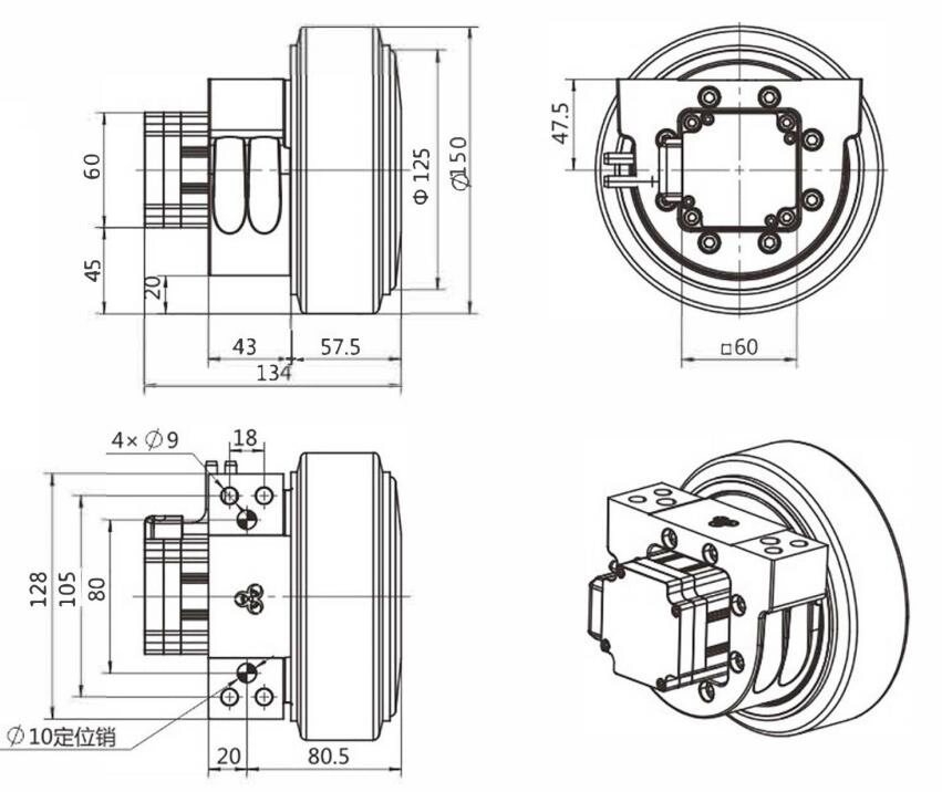 Custom Small Agv Mini Rubber Drive Wheel Robot Agv Mechanical Drive and Wheels