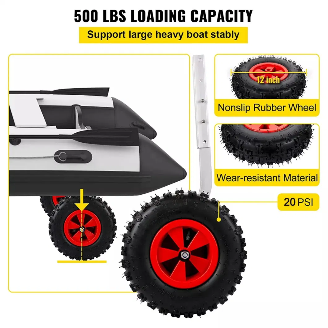 The Best Marine Hardware Boat Launching Wheel with Nonskid Tyre for Inflatable Boat