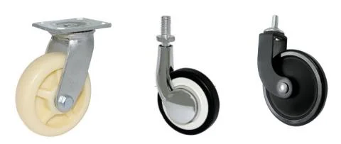 4-8inch Nylon Heavy-Duty Patent Caster Wheels for Furniture Chair Bed Cabinet with Brake Swivel