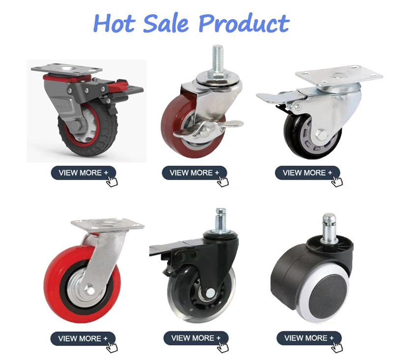 5 Inch Swivel Caster Wheels with Dual Locking Heavy Duty Polyurethane Casters