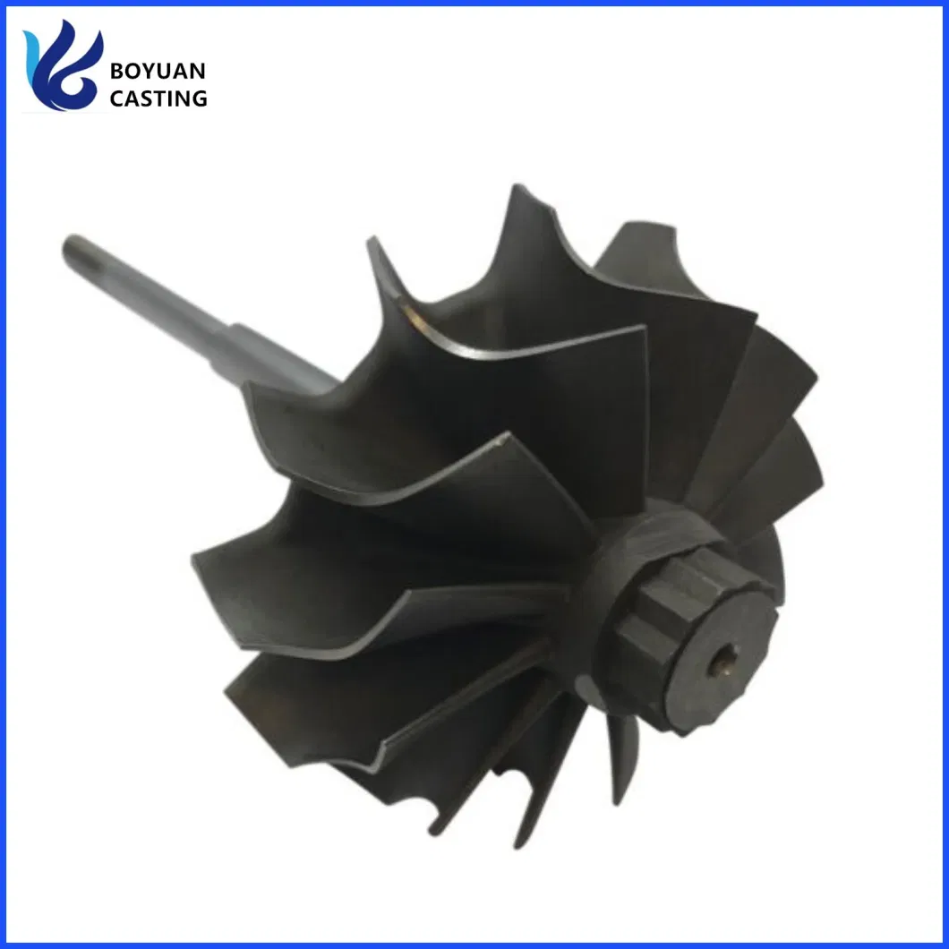 Nickel Based Alloy Precision Lost Wax Investment Vacuum Casting Turbine Wheel Used for Turbojet Diesel Engine Spare Parts