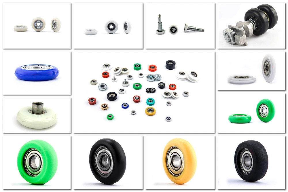 HXHV Single V groove window nylon bearing pulley sliding aluminium roller wheel for Furniture casters