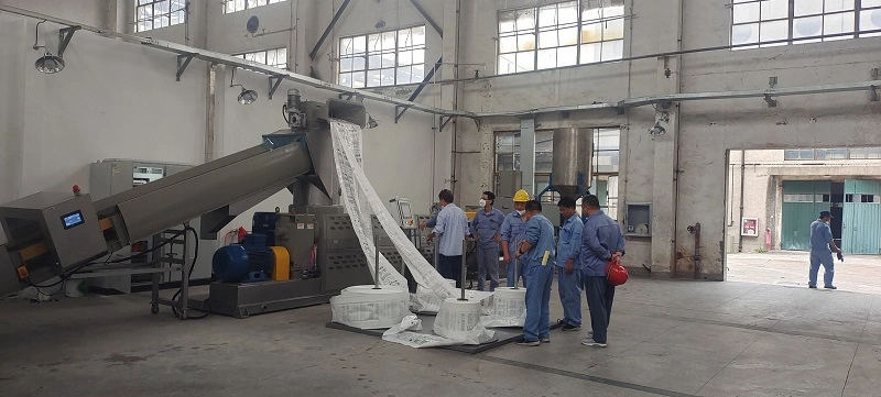 Plastic Recycling Machine for PE PP Waste Film Bags Raffia