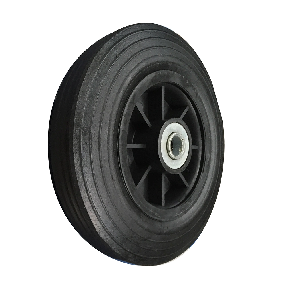 8 Inch Hand Truck Solid Rubber Caster Wheels for Trashbin