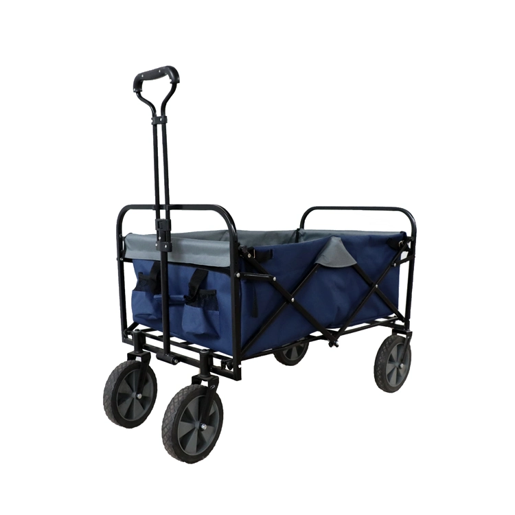 Camping Garden Outdoor Collapsible Wagon Utility Folding Cart Heavy Duty All Terrain Wheels