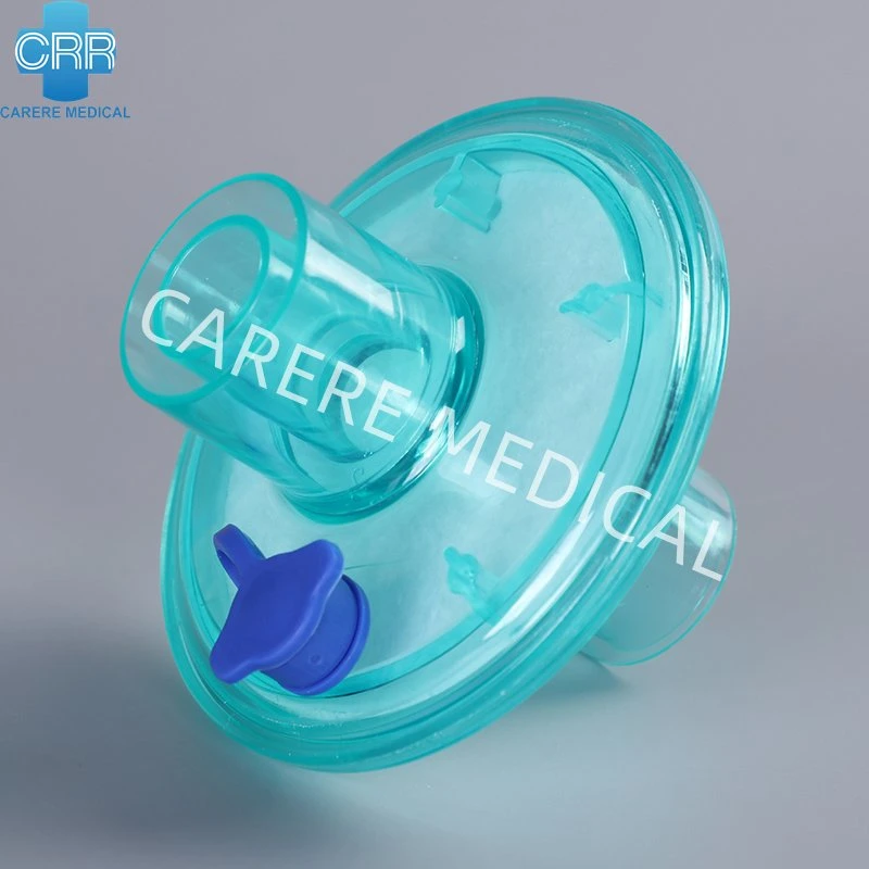 Medical Products Medical Equipment Supplies Hmef Filter Disposable Breathing System Filter China Supplier Bacteria Filter BV Filter with Gas Sampling Port