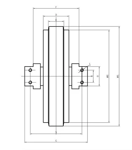 OLA Construction Machinery Parts Manufacturers Guide Wheel Excavator China PC400-6 Spare Metal Track Guide Wheel