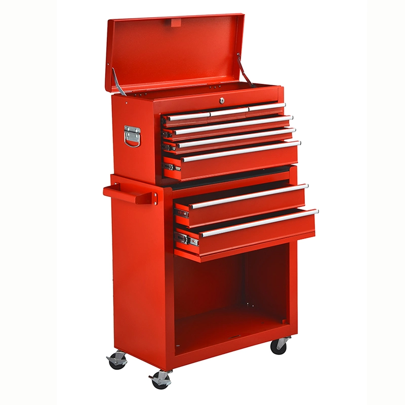 Heavy Duty 4 Wheels 3-Tier Service Mobile Industrial Utility Tool Carts Two Shelf Tooling Service Cart Storage Trolley