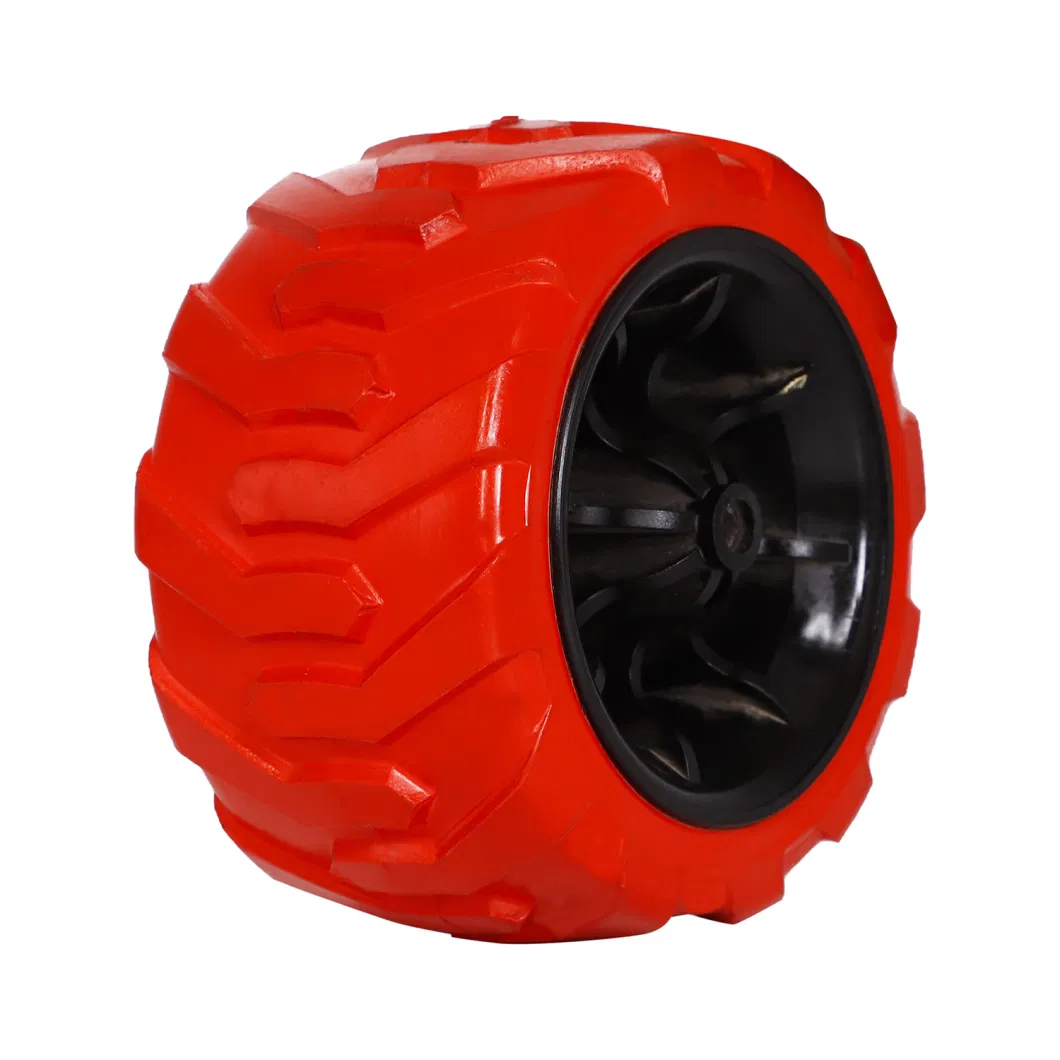 Tgum 480/400-8 Heavy Duty Solid Rubber Flat Free PU Foam Wheelbarrow Wheel