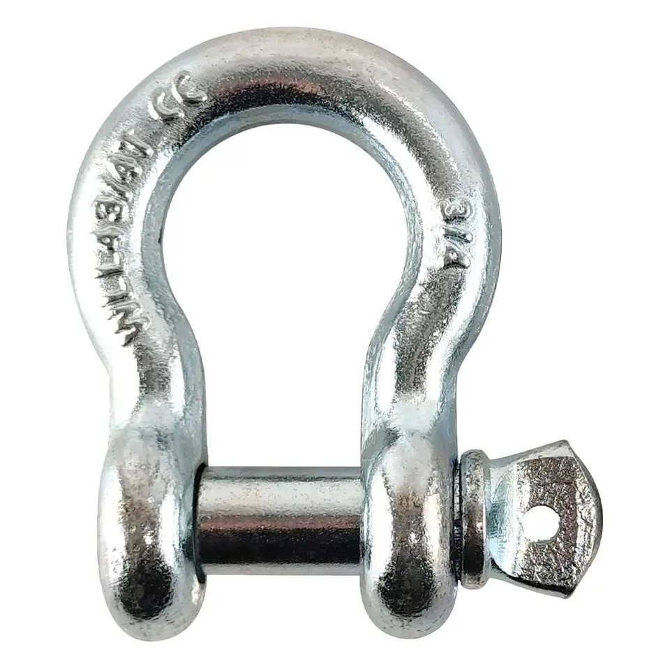 Rigging Hardware Galvanized Carbon Steel Industrial Bow Shackle G209